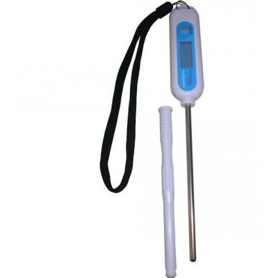 Large animal digital thermometer Celsius/Fahrenheit - 3" long probe