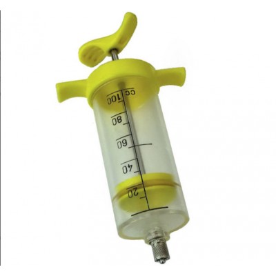 Sharpvet - Nylon Syringe - yellow - 100cc