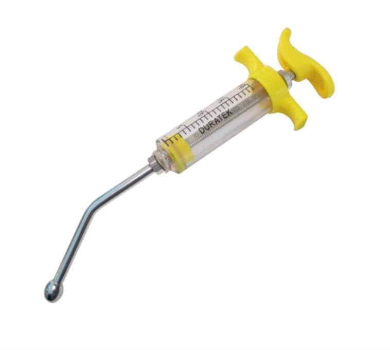 Feeding Syringe - Duratek - 10 cc - with dose nut - yellow