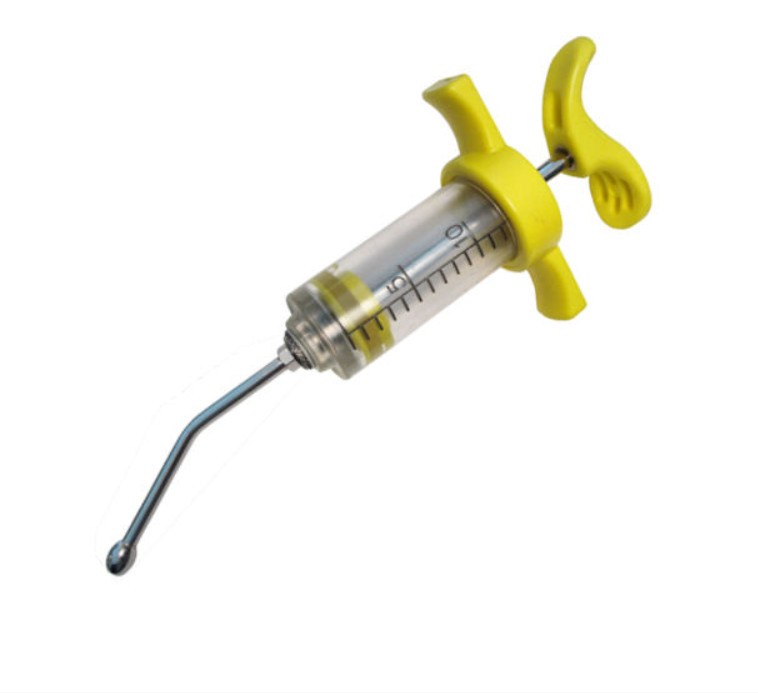 Sharpvet - stubby - Nylon Syringe - yellow - 10cc