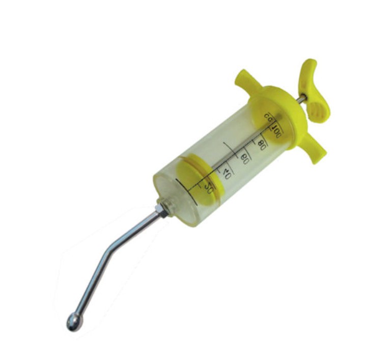 Feeding Syringe - Sharpvet - 100 cc - yellow 