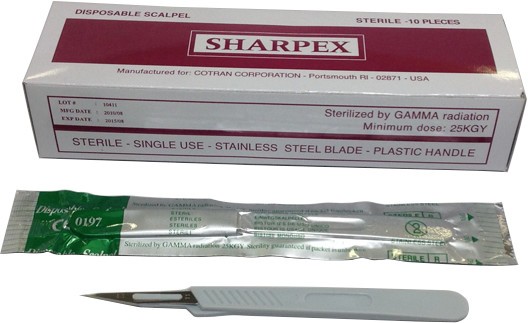 SHARPEX disposable blades