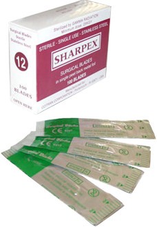 SHARPEX surgical blades